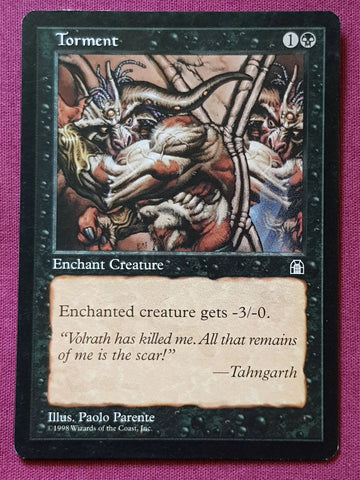 "Torment"  - Magic The Gathering Card - Stronghold