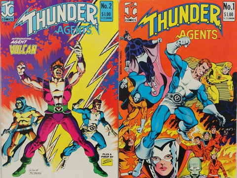 T.H.U.N.D.E.R. Agents #1 and #2 - JC Comics - 1983