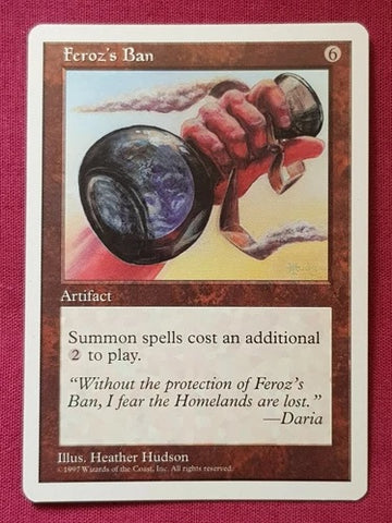 "Feroz's Ban" - Magic The Gathering Card - 5th Edition