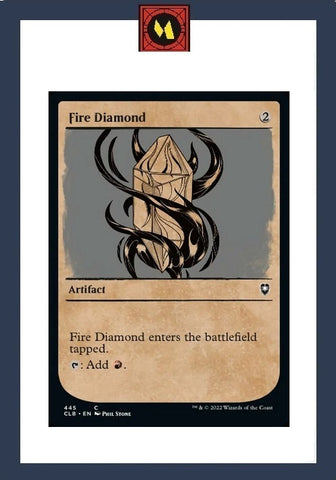 "Fire Diamond" x4 - Magic The Gathering Card - CLB - 4-Card Playset
