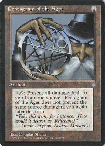 "Pentagram Of The Ages" - Magic The Gathering Card - Ice Age