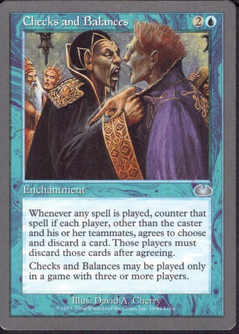 "Checks and Balances" - Magic The Gathering - Unglued