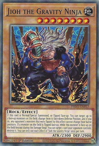 "Jioh The Gravity Ninja" PHHY-EN017 - Yu-Gi-Oh! - 3x Cards - Photon Hypernova