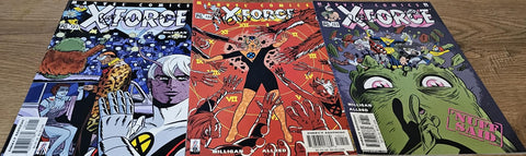 X-Force #121, #122 & #123 - Marvel Comics - 2001 - All Signed by Peter Milligan