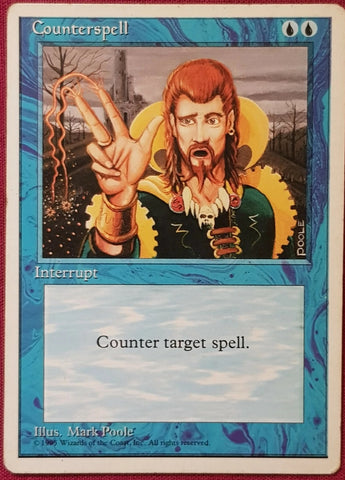 "Counterspell" - Magic The Gathering Card  - 4th Edition