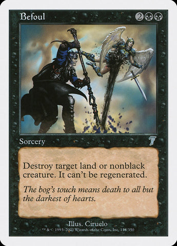 "Befoul" - Magic The Gathering Card - 7th Edition