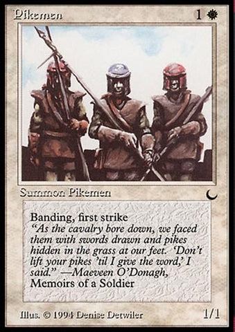 "Pikeman" x4 - Magic The Gathering Card - The Dark - 4-Card Playset