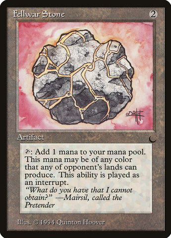 "Fellwar Stone" - Magic The Gathering Card - The Dark