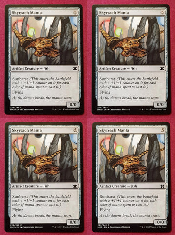 "Skyreach Manta" x4 - Magic The Gathering Card - Fifth Dawn - 4-Card Playset
