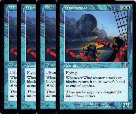 "Windscouter" x4 - Magic The Gathering Card - Prophecy - 4-Card Playset