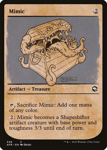 "Mimic" - Magic The Gathering Card - Adventures in the Forgotten Realms