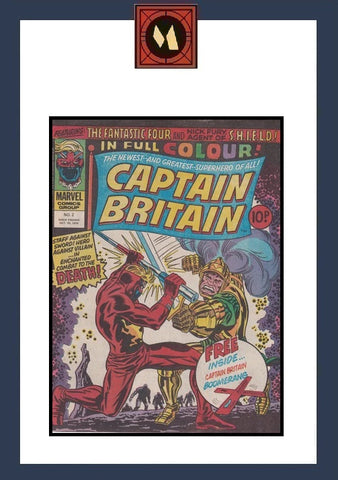 Captain Britain #2 - Marvel Comics / British - 1976 - No Gift
