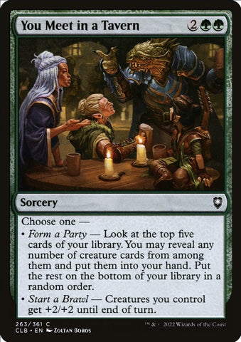 "You Meet In A Tavern" x4 - Magic The Gathering - CLB - 4-Card Playset
