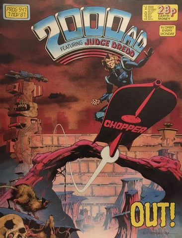 2000 AD Comic #547 - 553 (8x Comics RUN) - British Comic - 1987