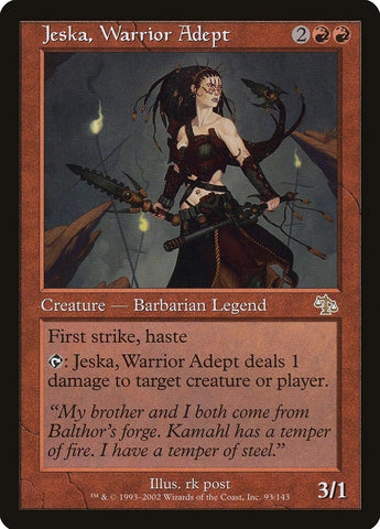 "Jeska, Warrior Adept" - Magic The Gathering Card - Judgment