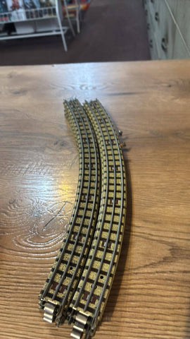 Hornby Dublo OO Train 3 RAIL TRACK By Meccano - LONG Curve piece x 8