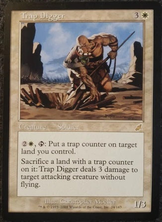 "Trap Digger" - Magic The Gathering Card - Scourge