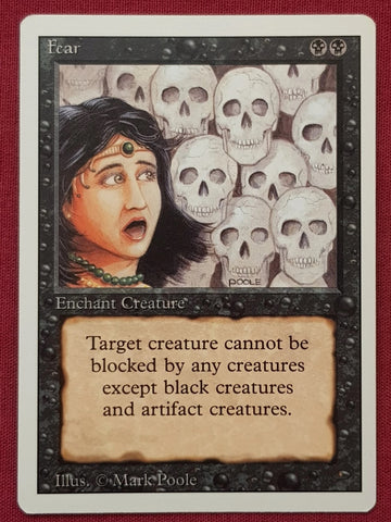 "Fear" - Magic The Gathering Card - Revised