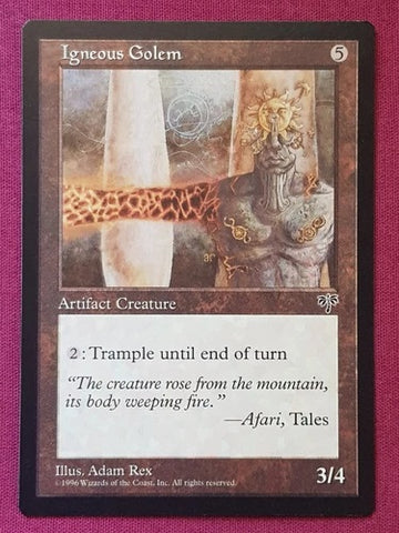 "Igneous Golem" x4 - Magic The Gathering Card - Mirage - 4-Card Playset