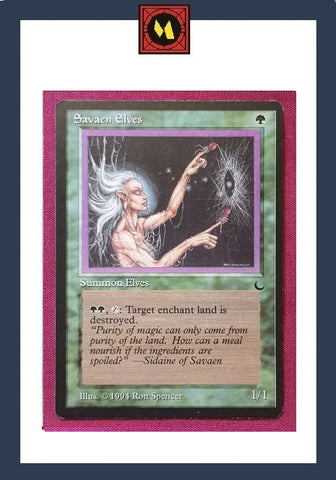 "Savaen Elves" - Magic The Gathering Card - The Dark