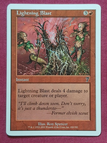 "Lightning Blast" x4 - Magic The Gathering Card - 6th/7th Edition - 4-Card Playset