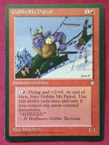 "Goblin Ski Patrol" - Magic The Gathering Card - Ice Age