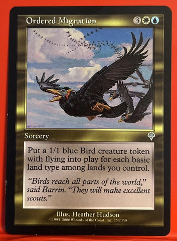 "Ordered Migration" - Magic The Gathering Card - Invasion