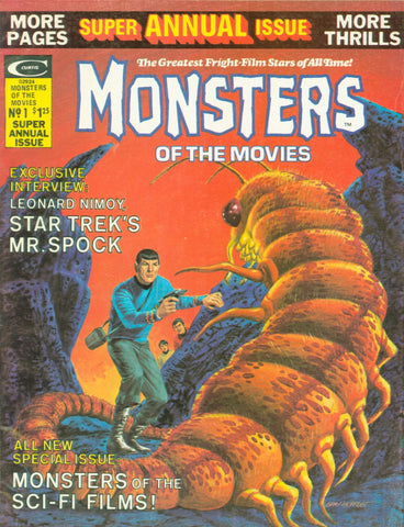 Monsters of the Movies #1 Super Annual - Curtis Magazines - 1975
