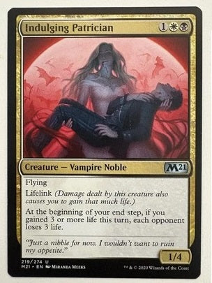 "Indulging Patrician" x4 - Magic The Gathering - M21 - 4-Card Playset