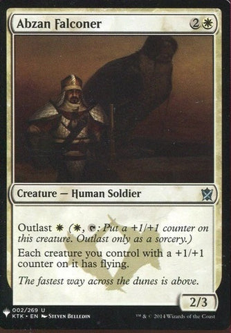 "Abzan Falconer" - Magic The Gathering Card - KTK