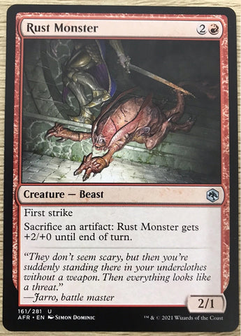 "Rust Monster" x2 - Magic The Gathering Card - AFR - 4-Card Playset