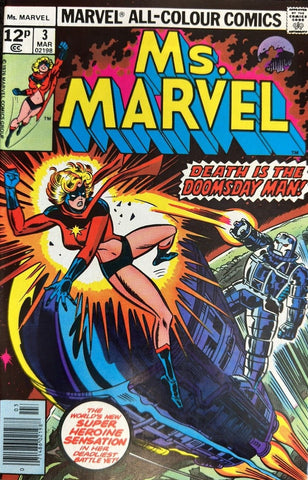 Ms Marvel #3 - Marvel Comics - 1976 - Pence Copy