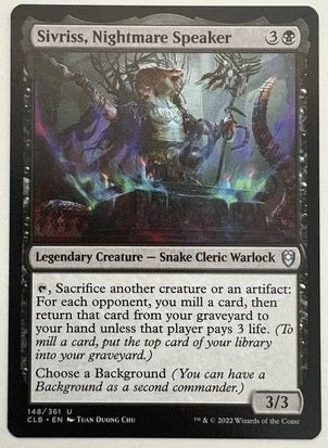 "Sivriss, Nightmare Speaker" - Magic The Gathering Card - CLB