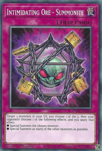 "Intimidating Ore" PHHY-EN080 - Yu-Gi-Oh! - 3x Cards Playset - Photon Hypernova