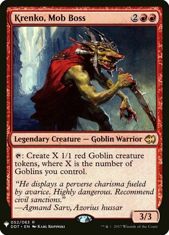 "Krenko, Mob Boss" - Magic The Gathering - DDT