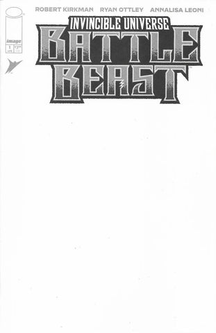 Invincible Universe: Battle Beast #1 - Image Comics - 2025 - Blank Sketch Cover