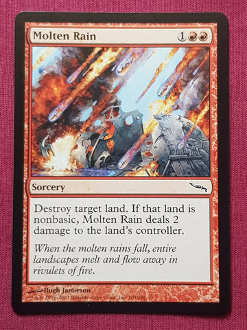 "Molten Rain" x4 - Magic The Gathering Card - Mirrodin - 4-Card Playset