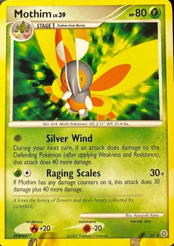 Mothim 33/132 - Pokémon Card - Mysterious Treasures Non-holo