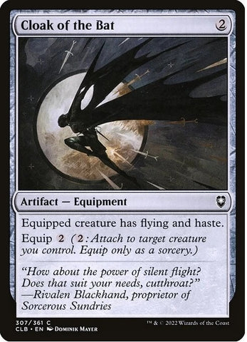"Cloak Of The Bat" - Magic The Gathering Card - CLB