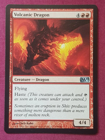 "Volcanic Dragon" - Magic The Gathering Card - M12
