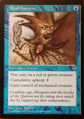 "Mind Harness" - Magic The Gathering Card - Mirage