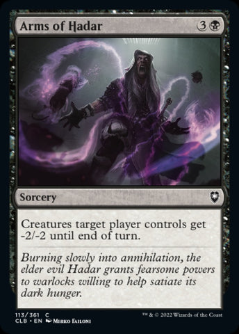 "Arms Of Hadar" x4 - Magic The Gathering Card - CLB - 4-Card Playset