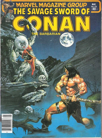 Savage Sword of Conan #64 - Marvel Magazines - 1981