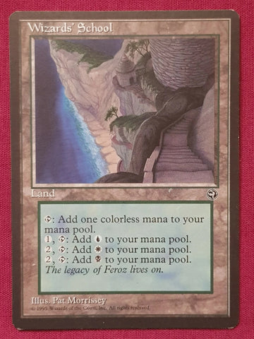 "Wizards School" - Magic The Gathering Card - Homelands