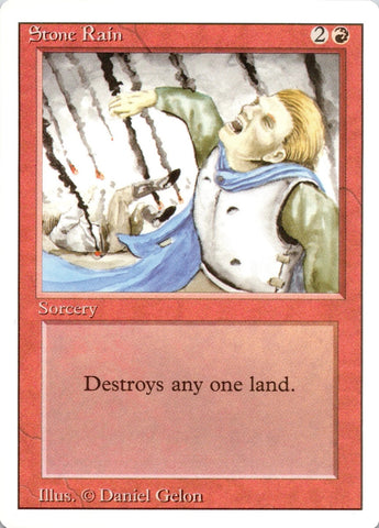 "Stone Rain" - Magic The Gathering Card - Revised