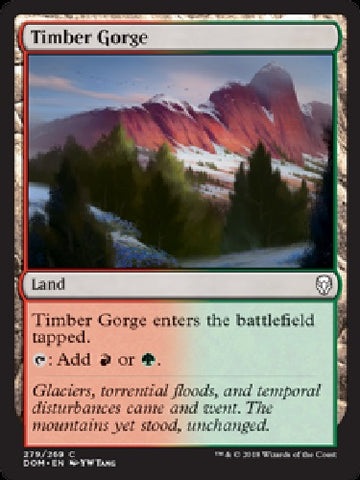 "Timber Gorge" x4 - Magic The Gathering - DOM - 4-Card Playset