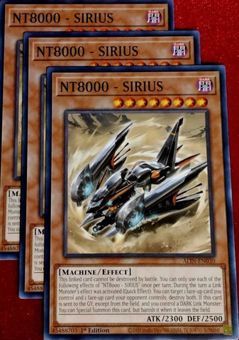 "NT8000 - Sirius" ALIN-EN030 - Yu-Gi-Oh! - 3x Cards Playset - Alliance Insight