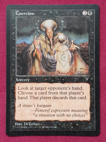 "Coercion" x4 - Magic The Gathering Card - Visions - 4-Card Playset