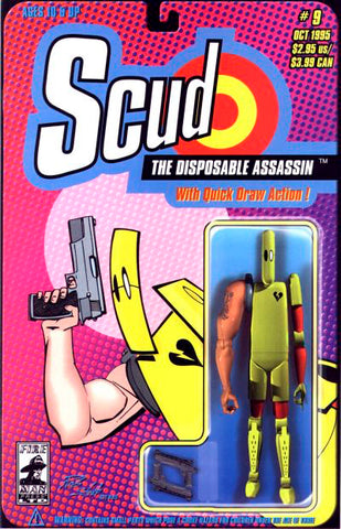 Scud The Disposable Assassin #9 - Fireman Press - 1995 - 1st Action Figure Cover