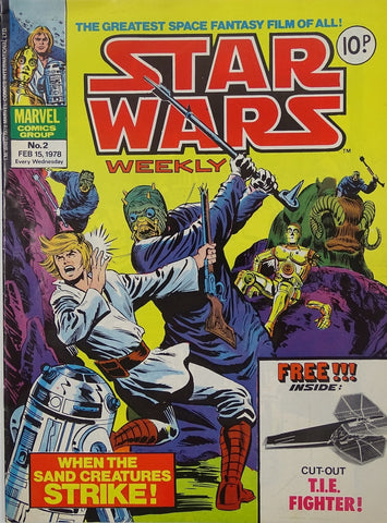 Star Wars Weekly #2 - Marvel / British - 1978 - Plus T.I.E. Fighter Cut-Out